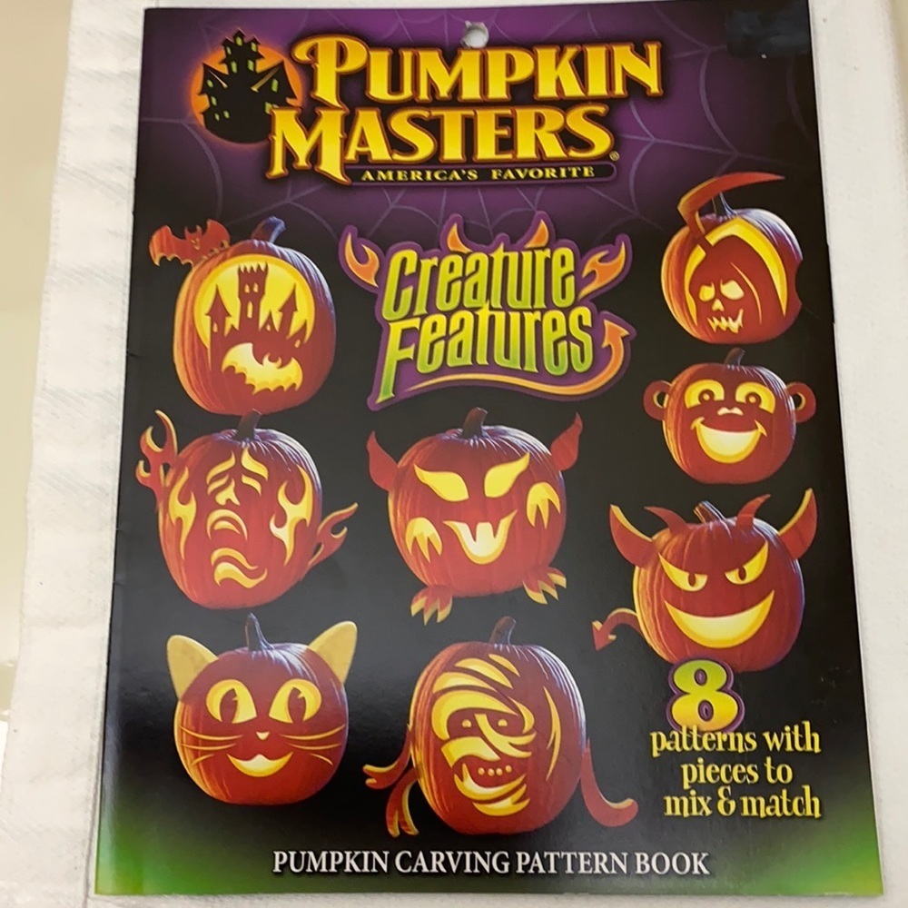 🔵4/$20 Pumpkin Masters 8 Creature Features Patterns w Pieces to Mix & Match NEW